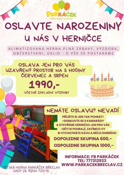 narozeniny v herně